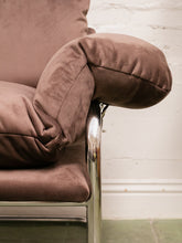 Load image into Gallery viewer, Brown Chrome Chair
