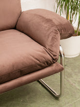 Load image into Gallery viewer, Brown Chrome Chair
