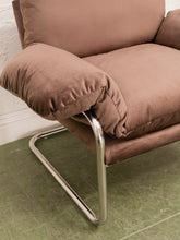Load image into Gallery viewer, Brown Chrome Chair
