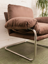Load image into Gallery viewer, Brown Chrome Chair
