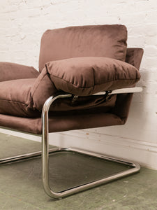 Brown Chrome Chair