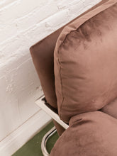 Load image into Gallery viewer, Brown Chrome Chair
