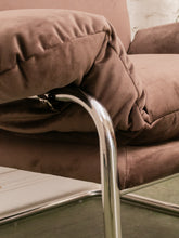 Load image into Gallery viewer, Brown Chrome Chair
