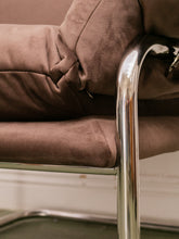 Load image into Gallery viewer, Brown Chrome Chair
