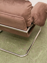 Load image into Gallery viewer, Brown Chrome Chair
