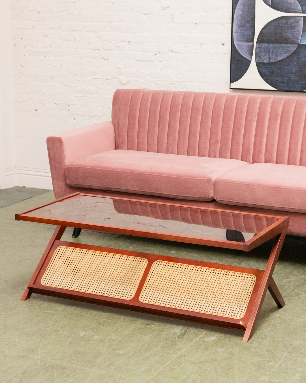 Glass Magazine Coffee Table