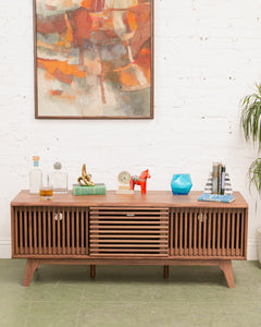 Axel Slat Credenza Media Stand