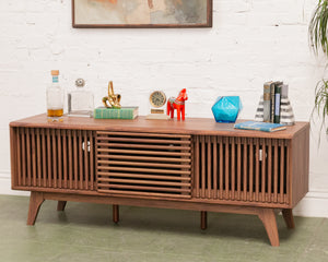 Axel Slat Credenza Media Stand