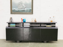 Load image into Gallery viewer, Black Vintage Long Credenza
