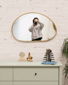 Oblong Organic Shape Mirror