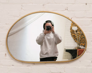 Oblong Organic Shape Mirror