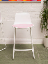 Load image into Gallery viewer, Steelcase Pink and White Bar Stools
