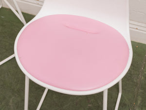 Steelcase Pink and White Bar Stools