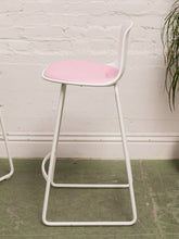 Load image into Gallery viewer, Steelcase Pink and White Bar Stools
