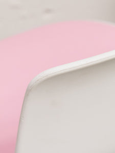 Steelcase Pink and White Bar Stools