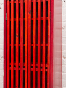 Memphis Style Post Modern Cabinet in Red