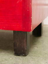 Load image into Gallery viewer, Memphis Style Post Modern Cabinet in Red
