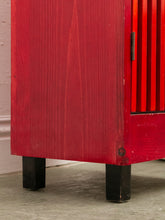 Load image into Gallery viewer, Memphis Style Post Modern Cabinet in Red

