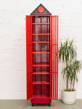 Load image into Gallery viewer, Memphis Style Post Modern Cabinet in Red
