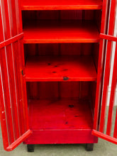 Load image into Gallery viewer, Memphis Style Post Modern Cabinet in Red
