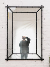 Load image into Gallery viewer, 1970’s Black Bamboo Mirror
