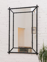 Load image into Gallery viewer, 1970’s Black Bamboo Mirror
