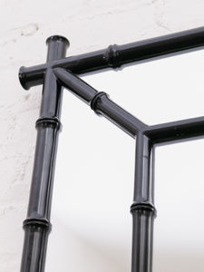 1970’s Black Bamboo Mirror