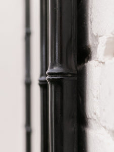 1970’s Black Bamboo Mirror