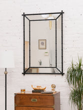 Load image into Gallery viewer, 1970’s Black Bamboo Mirror
