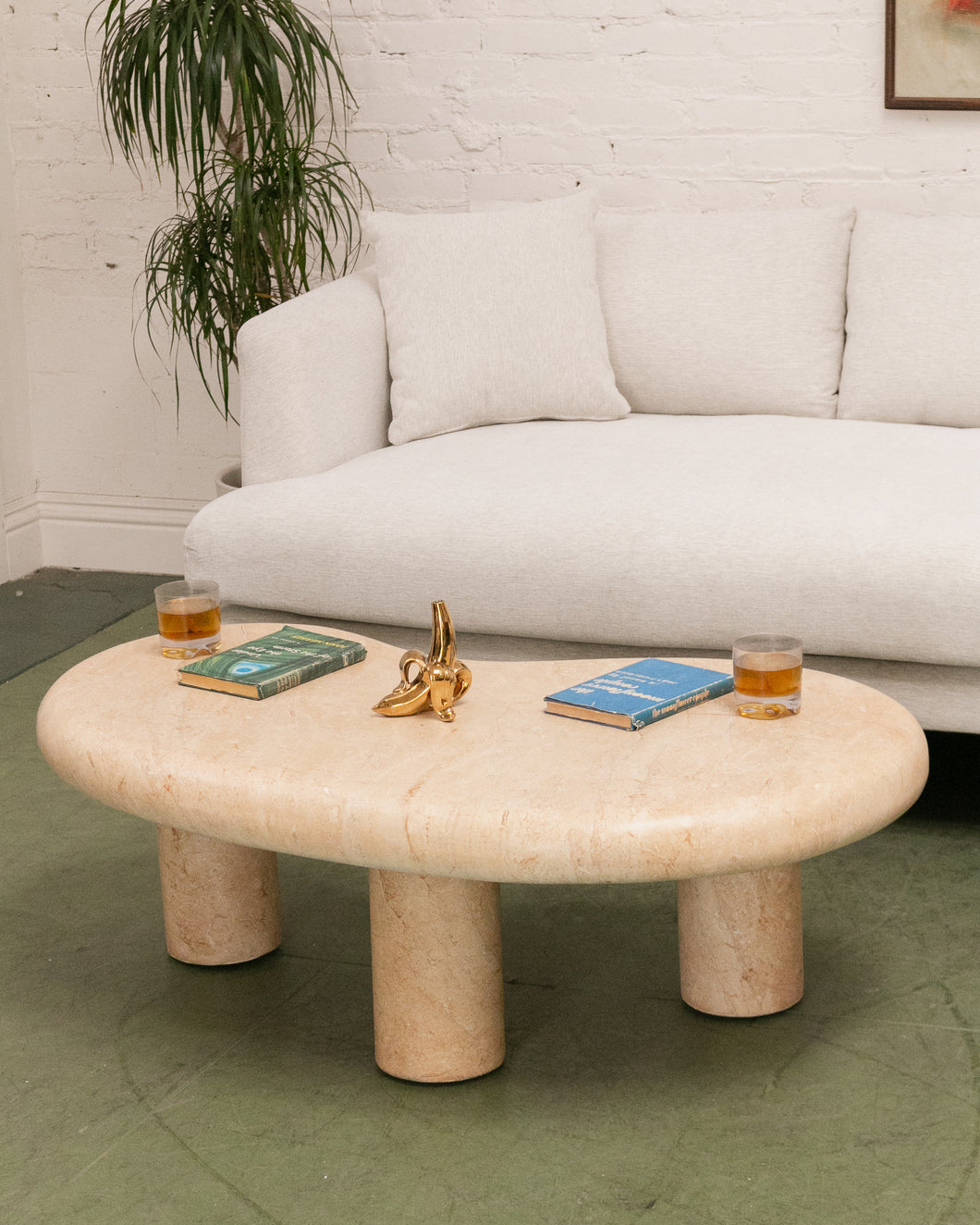 Concrete Boomerang Coffee Table