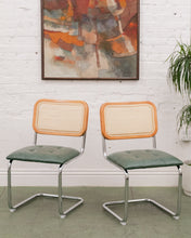 Load image into Gallery viewer, Green Rattan Chair
