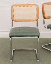 Load image into Gallery viewer, Green Rattan Chair
