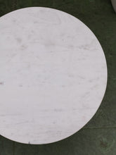 Load image into Gallery viewer, Oak and Marble Side Table
