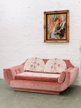 Load image into Gallery viewer, 1970’s Pink Gondola Loveseat
