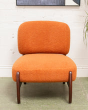 Load image into Gallery viewer, Low Profile Nubby Burnt Orange Chair
