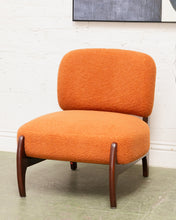 Load image into Gallery viewer, Low Profile Nubby Burnt Orange Chair
