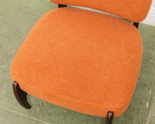 Load image into Gallery viewer, Low Profile Nubby Burnt Orange Chair
