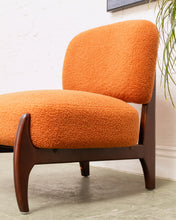 Load image into Gallery viewer, Low Profile Nubby Burnt Orange Chair
