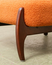 Load image into Gallery viewer, Low Profile Nubby Burnt Orange Chair
