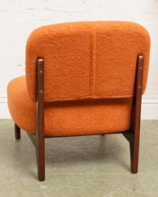 Load image into Gallery viewer, Low Profile Nubby Burnt Orange Chair

