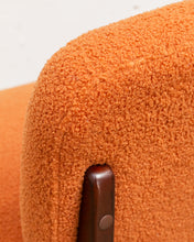 Load image into Gallery viewer, Low Profile Nubby Burnt Orange Chair
