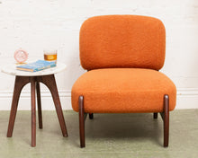 Load image into Gallery viewer, Low Profile Nubby Burnt Orange Chair
