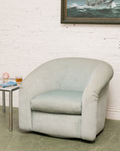 Load image into Gallery viewer, Blue Vintage Swivel Chair
