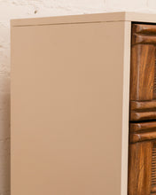 Load image into Gallery viewer, Cream and Rattan Vintage Credenza
