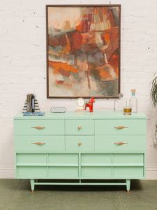 Seafoam Green 1950’s Dresser