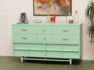 Seafoam Green 1950’s Dresser