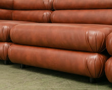 Load image into Gallery viewer, Elodie 4 Piece Modular Sectional in Saddle Brown Leather
