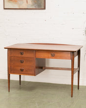 Load image into Gallery viewer, Walnut Mid Century Desk
