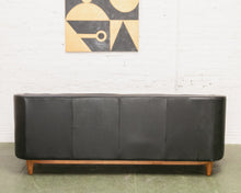 Load image into Gallery viewer, Black Vintage Leather Sofa
