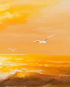 Golden Sunset Painting